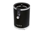 Black and silver juicer with a clear spout and '1973' embossed on the side.