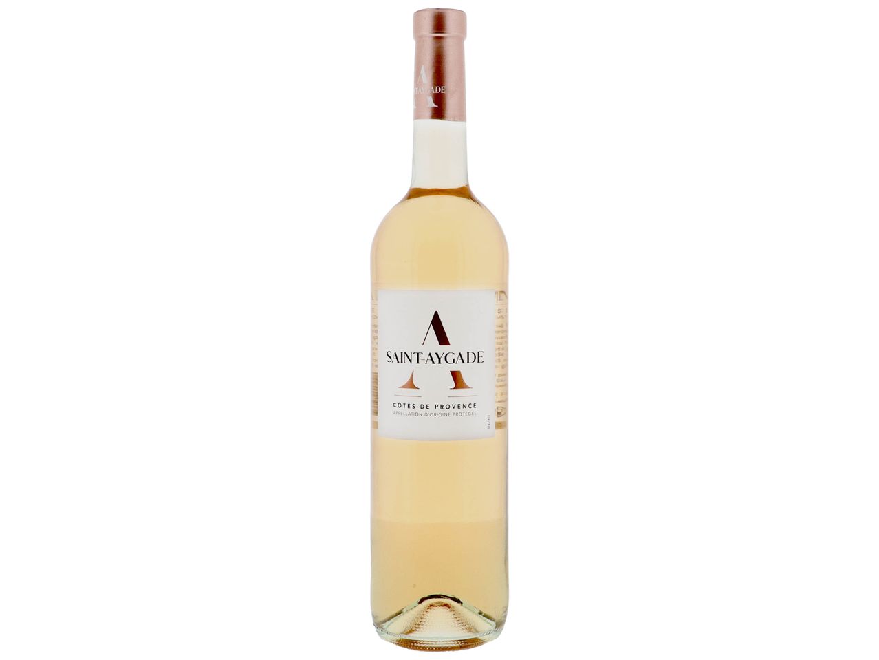 Bouteille de vin rosé Saint-Aygade Côtes de Provence.