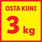 Osta kuni 3 kg
