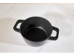 Panela de alumínio Silvercrest® com revestimento antiaderente preto e escala de medição.