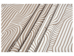 Flannel or renforcé bedding set with abstract brown and white pattern