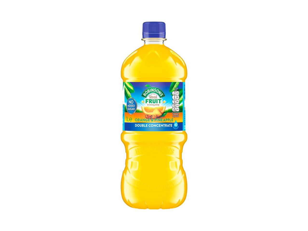 Robinsons orange & pineapple double concentrate, no added sugar.