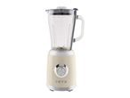 Retro-style cream blender with glass jug and 1973 lettering
