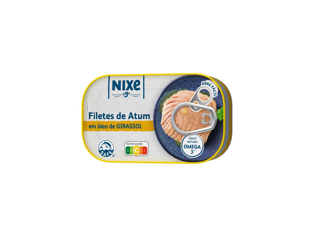 Filetes de atum Nixe em óleo de girassol com Nutri-Score C e fonte de Ómega 3.