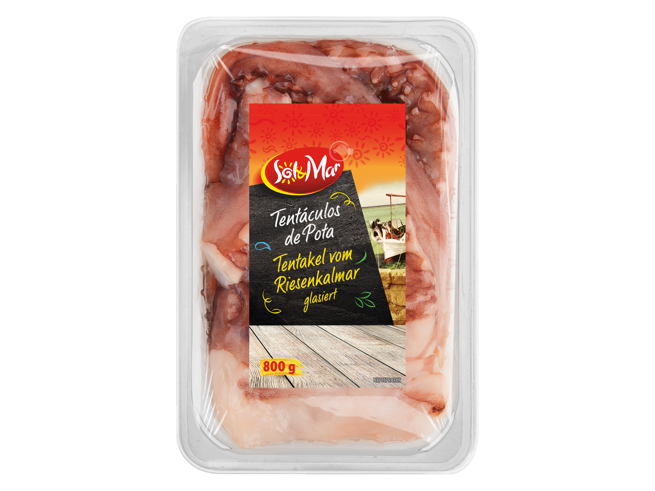 Sol&Mar Tiefkühl-Tintenfisch-Tentakel, 800 g.