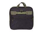 Green and black tactical bag with a handle and front pocket