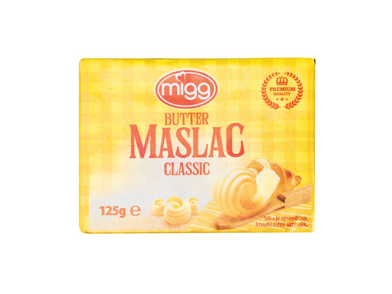 Pakovanje migg maslaca klasičnog ukusa, 125g.