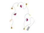 Halloween string lights with pumpkins, ghosts, and bats