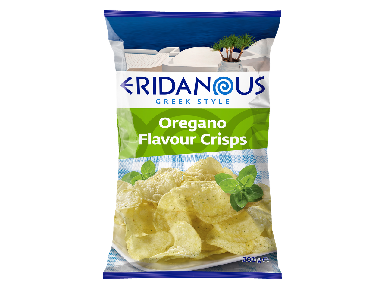 Eridanus oregano chips, Griekse stijl.