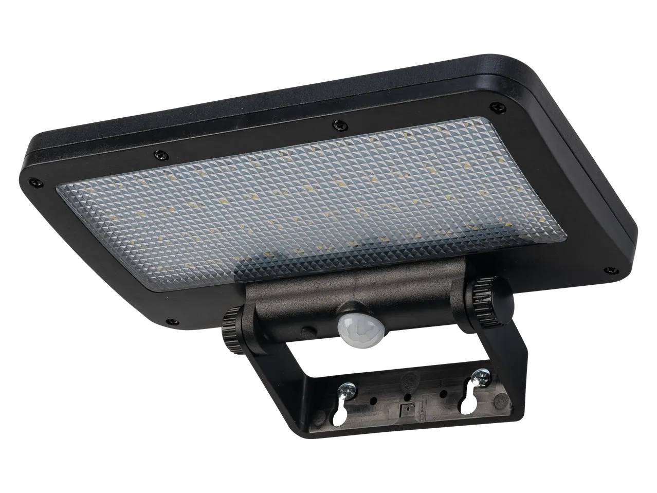 Luz solar LED com sensor de movimento, montada na parede