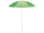 Green beach umbrella.