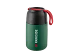 Contenitore termico per il pranzo PARKSIDE® verde con manico rosso.