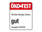 ÖKO-TEST Siegel für Glasreiniger, bewertet mit „gut“, Ausgabe 03/2026.