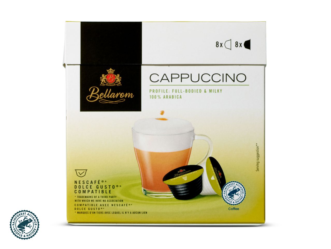 Bellarom cappuccino capsules, compatibel met Nespresso.