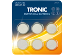 Μπαταρίες κουμπιών λιθίου Tronic CR2025 (6 τεμ.).