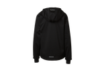 lupilu® Kinder softshell jas in zwart met reflecterende details, achteraanzicht.