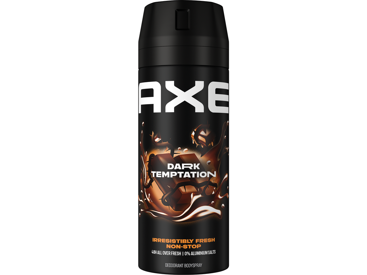 Axe Dark Temptation Desodorizante Spray Corporal, 48H fresco, 0% sais de alumínio.