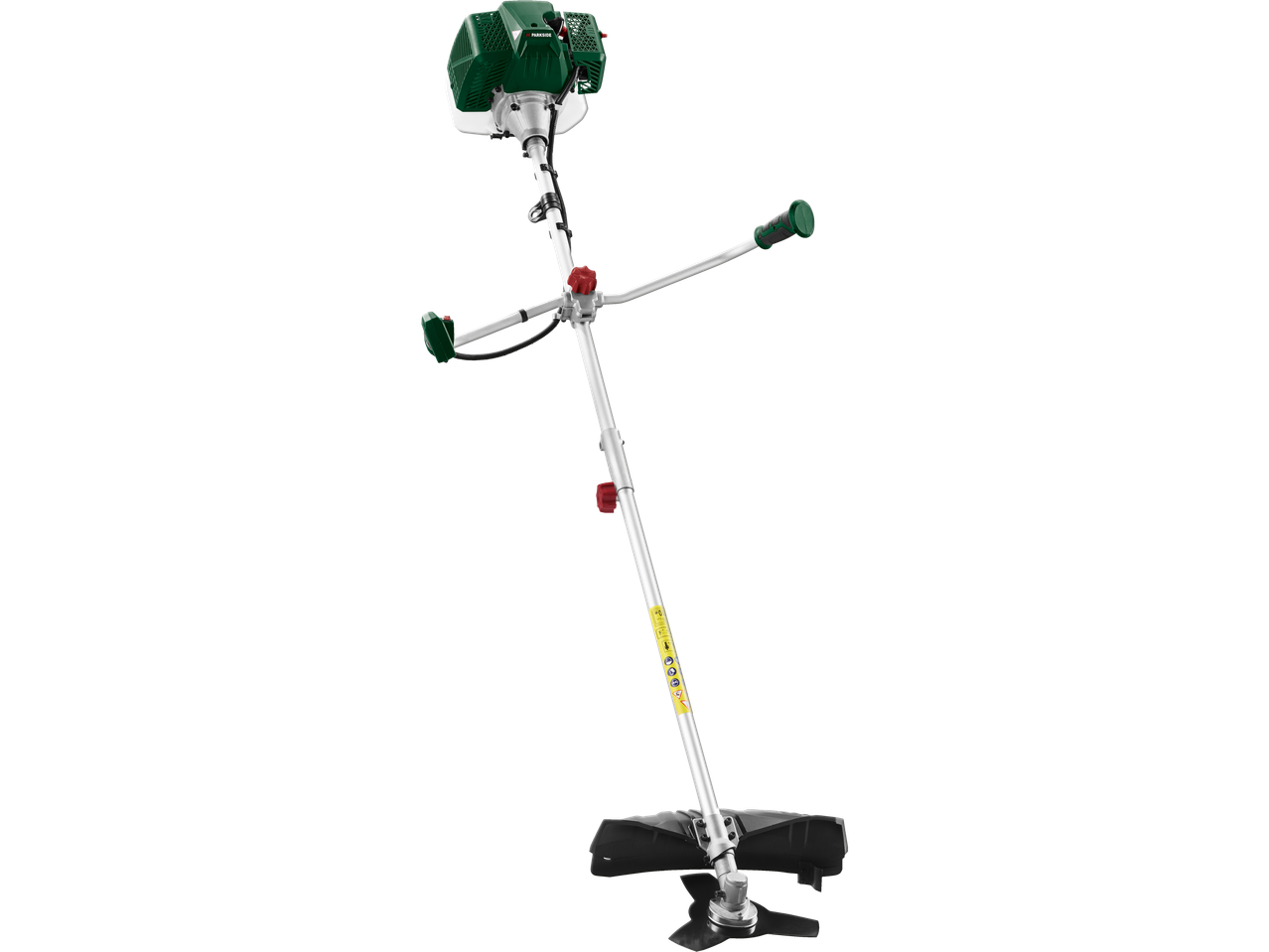 PARKSIDE benzininis trimeris su ašmenimis ir dviguba rankena