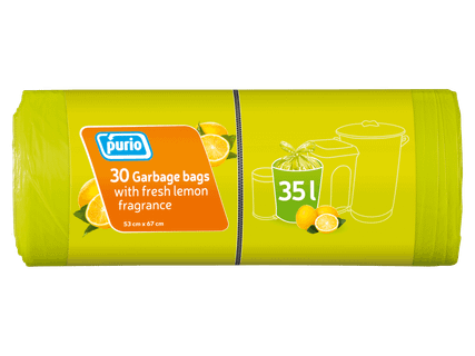Illatosított szemeteszsák, 35 l