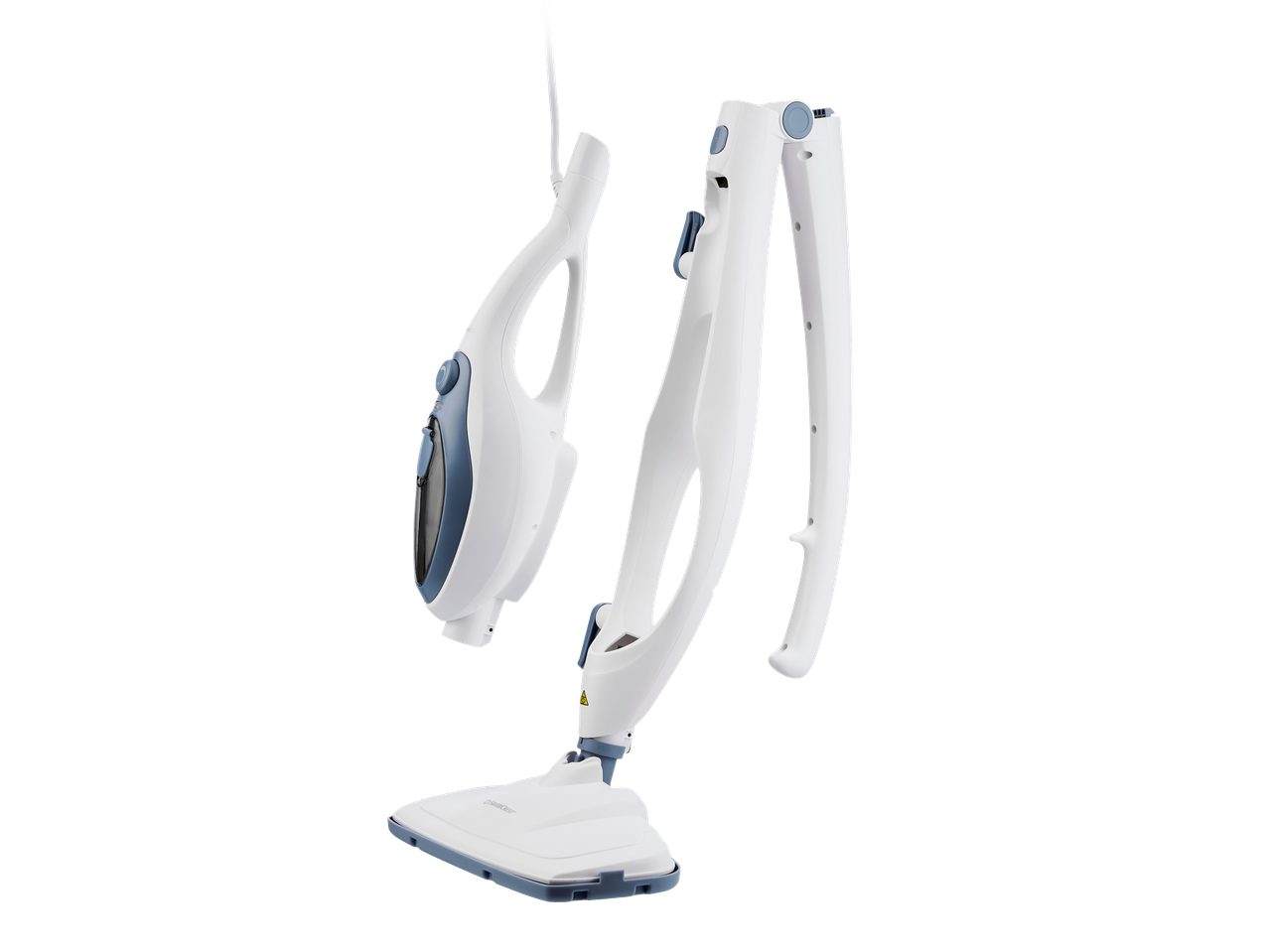 Silvercrest® 2 u 1 parni čistač, rastavljen na dva dela