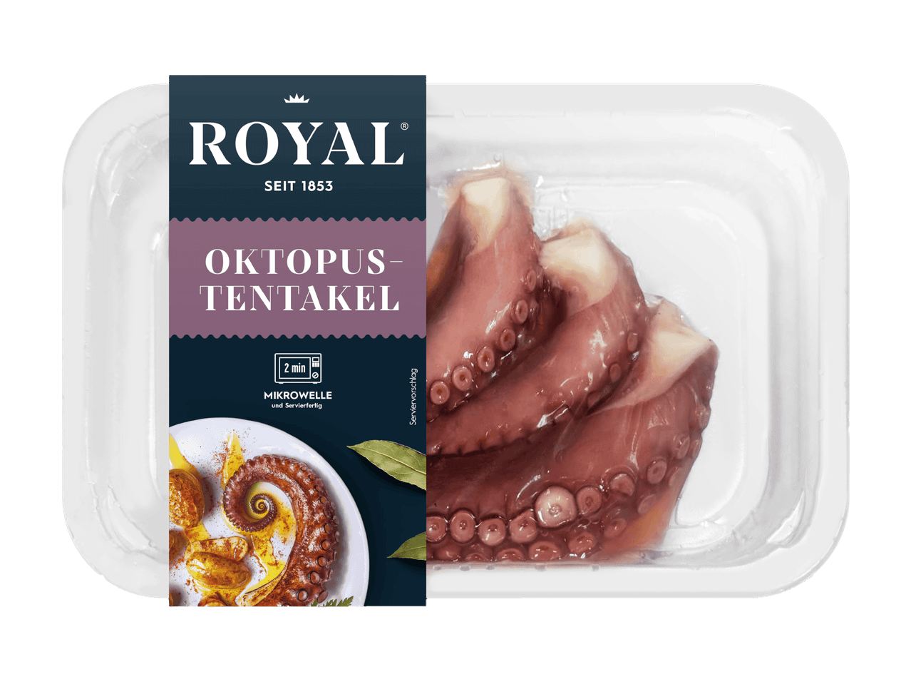 ROYAL Oktopus-Tentakel in einer Packung, mikrowellengeeignet in 2 Minuten