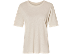 Camiseta branca de manga curta.