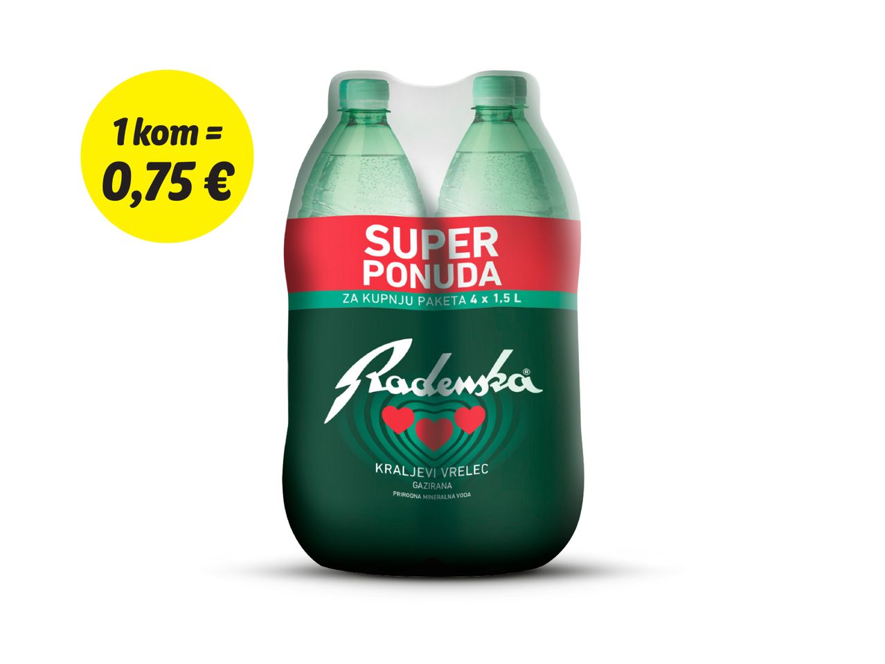 Dvije boce gaziranog soka Paulmacher Super Pomelo po cijeni od 0,75€.