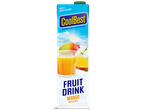 CoolBest Mango met Appel fruitdrankpak met een glas sap en fruit.