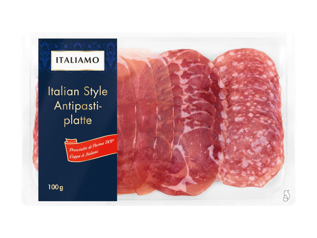 ITALIAMO Antipasti-Platte mit Prosciutto di Parma DOP, Coppa & Salami.