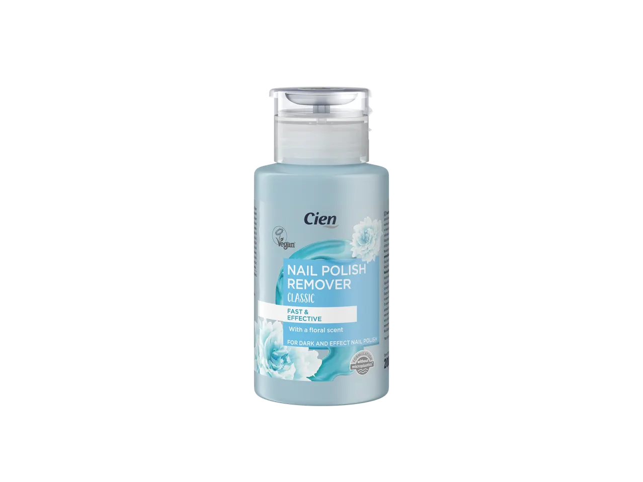 Dizolvant de ojă Cien Classic, vegan, cu aromă florală.