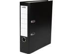 Black Crelando A4 Lever Arch File with white spine label and metal finger hole.