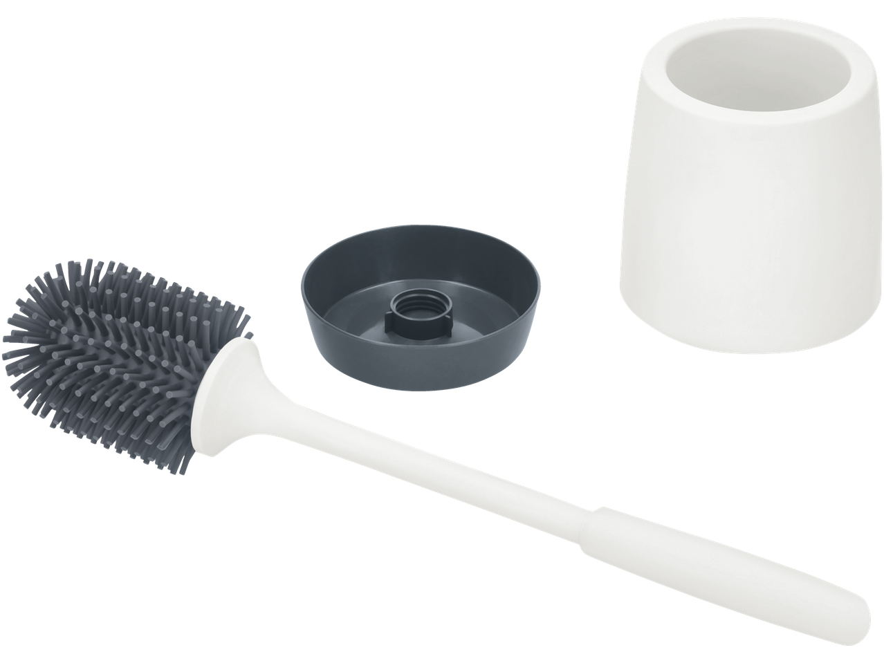 Perie de toaletă LIVARNO cu suport și bază din silicon