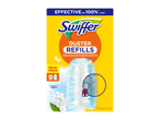 Verpakking met 9 navullingen voor stofdoekjes, met de tekst 'Clean & Fresh' en een afbeelding van bloemen.