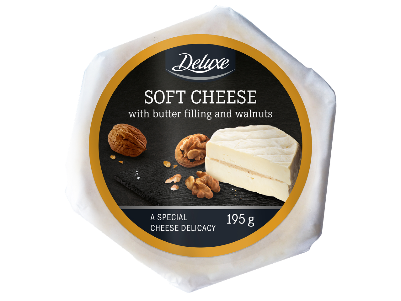 Меко сирене с пълнеж от масло и орехи, 195 г