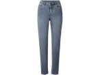 Ljusblå jeans med hög midja.