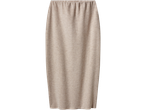 Beige lång kjol med elastisk midja