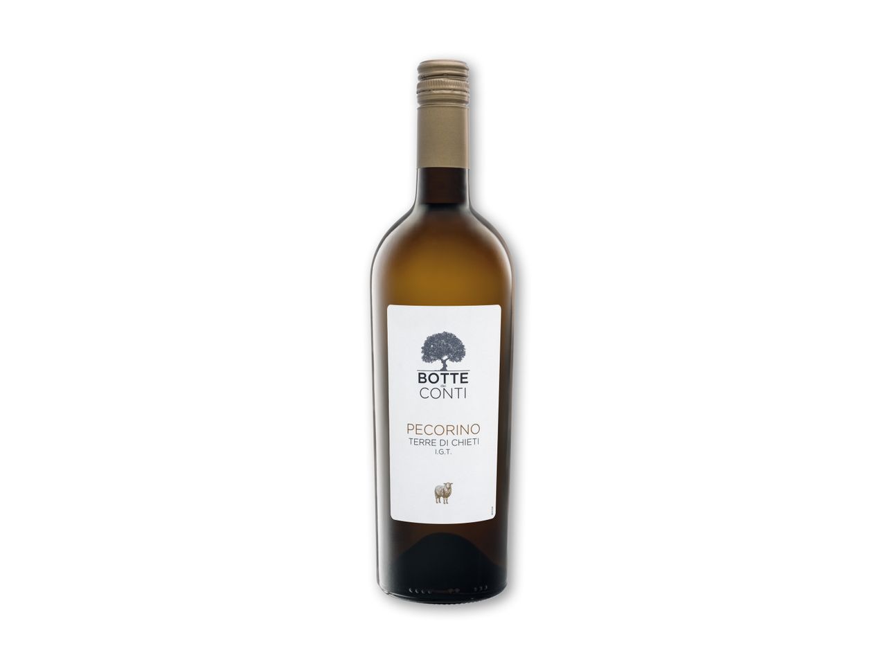 Flaske Botte dei Conti Pecorino hvidvin.