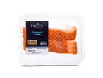 Verpakte zalmfilets: 250g.