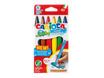 Set de 6 markere Cariioca Jumbo Super Lavabile, culori vii.