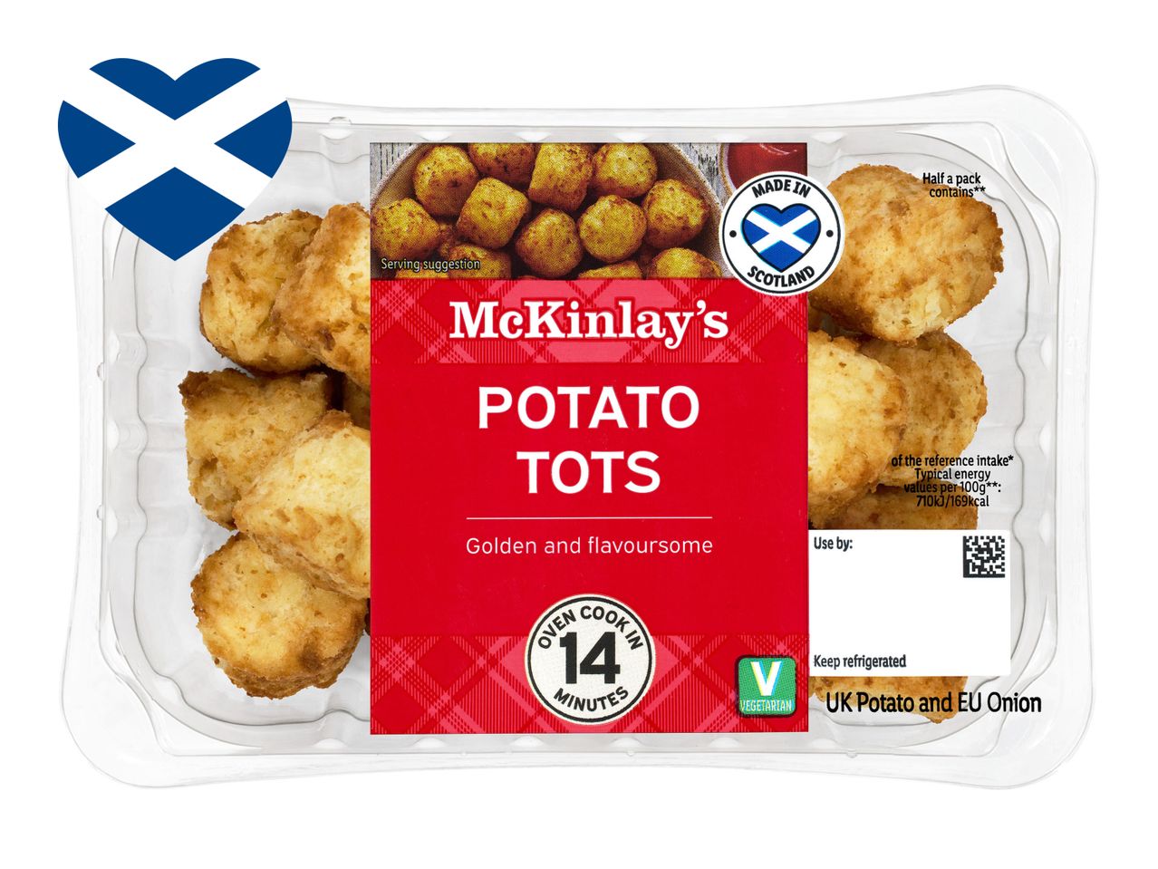 McKinlay's golden and flavoursome potato tots.