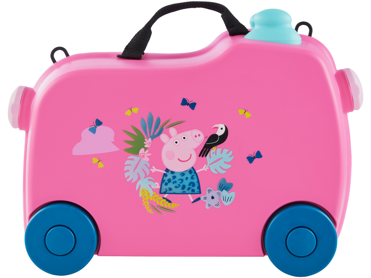Ružičasti kofer na točkićima za decu sa Peppa Pig motivom.