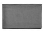 A rectangular piece of dark gray mesh fabric.