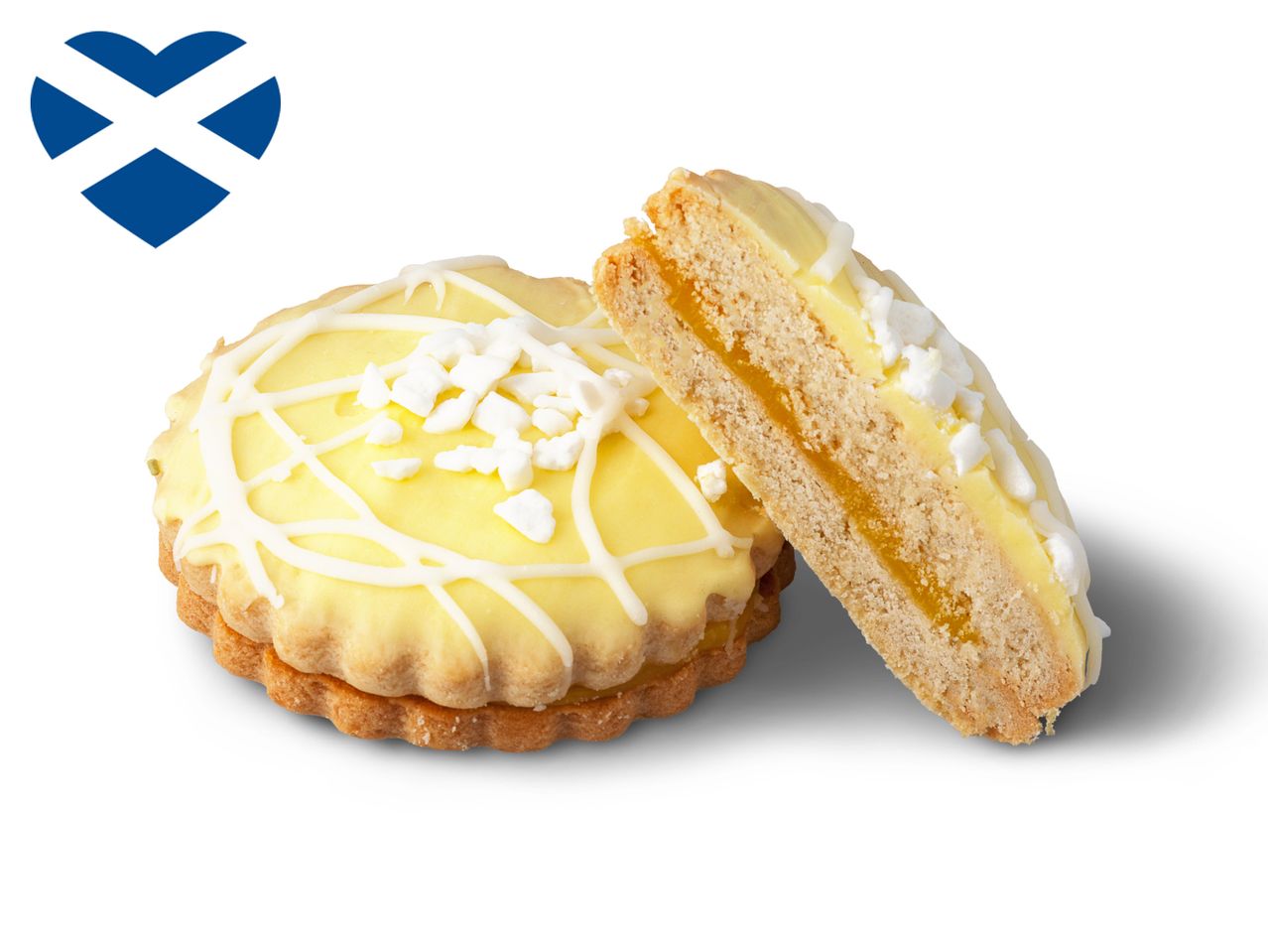 Go to full screen view: Lemon / Raspberry Empire Biscuit - Image 4