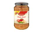 Jar of Pesto Rosso with tomatoes, basil, and cheese on the label.