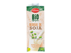 Embalagem de Bebida de Soja Bio Vemondo com logótipo verde biológico e grãos de soja.