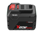 A black and red power tool battery with '12 Ah' and 'X20V TEAM' markings.