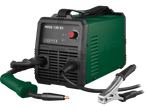 Máquina de soldar PARKSIDE® PIFDS 120 B2 com caixa verde e cabos pretos.