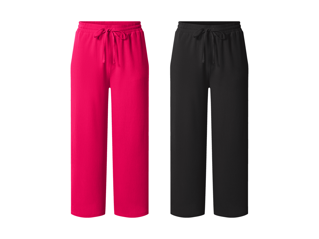 Pantalon de jogging rose vif et noir avec cordon de serrage
