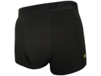 Black Caterpillar men's short boxers with visible branding on the waistband.
