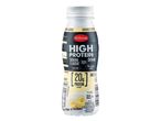 Milbona high protein banana drink, lactose free, no added sugar.